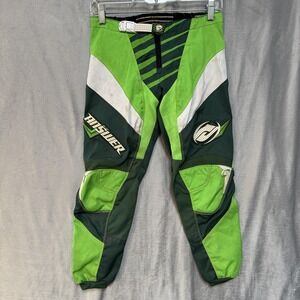Answer Syncron Pants Youth 28 Green Motocross BMX Off Road Racing Gear Riding